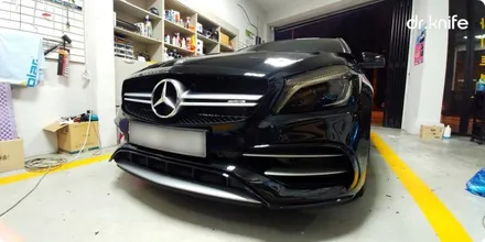 광주래핑 벤츠 A45 AMG 부분 래핑 시공 닥터나이프 카스킨 / 광주 북구 중흥동