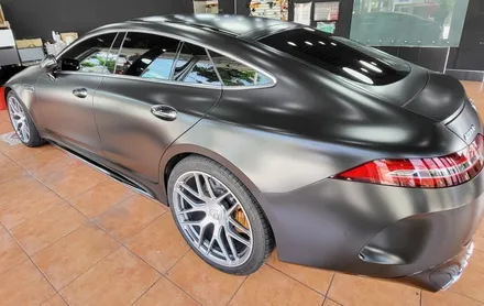 광주랩핑 벤츠 AMG GT 전체랩핑 시공 / 광주 북구 중흥동