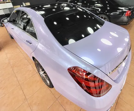 광주랩핑 벤츠 s500 전체랩핑 제거 및 전체랩핑 시공 / 광주 북구 중흥동