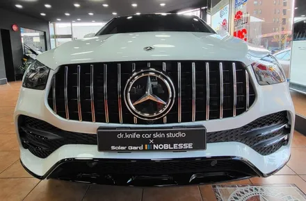 광주랩핑 벤츠 GLE400d 화이트 전체랩핑 시공 / 광주 북구 중흥동