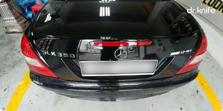 광주부분랩핑 벤츠 slk350 R171 스포일러 & 전면 그릴랩핑 / 광주 북구 중흥동