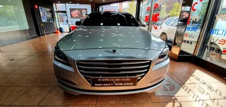 광주랩핑 제네시스  G80 사고랩핑 사틴다크 그레이 사고수리 / 광주 북구 중흥동