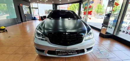 광주랩핑 벤츠 S63 AMG 전체랩핑 제거 및 시공 닥터나이프 / 광주 북구 중흥동