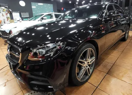 광주전체랩핑 벤츠E43 AMG 화이트 전체랩핑 시공 / 광주 북구 중흥동