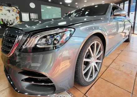 광주랩핑 벤츠 S450 전체랩핑 시공 / 광주 북구 중흥동