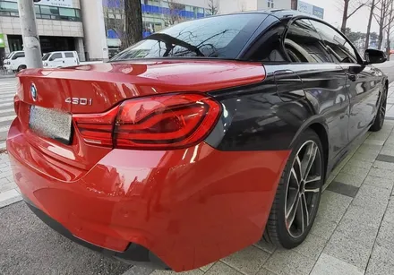 광주사고랩핑 BMW 430i 컨버터블 사고랩핑 / 광주 북구 중흥동
