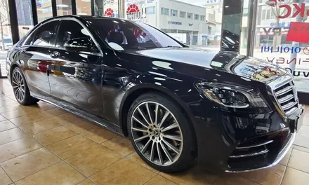 광주랩핑 벤츠 s500 글로스 그레이 전체랩핑 시공 / 광주 북구 중흥동