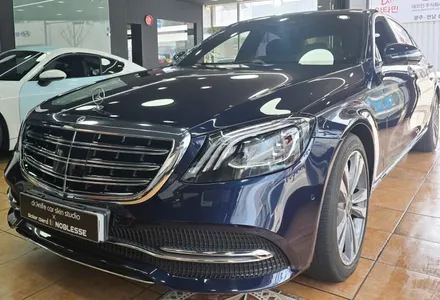 광주고광택랩핑 벤츠 S400d 오벨 화이트전체랩핑 시공 / 광주 북구 중흥동