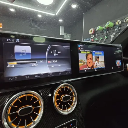 벤츠 43 AMG X253 안드로이드 오토 모니터 설치 / 광주 북구 중흥동