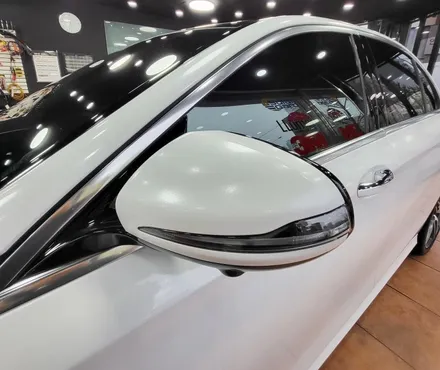 광주전체랩핑 벤츠E43 AMG 화이트 전체랩핑 시공 / 광주 북구 중흥동