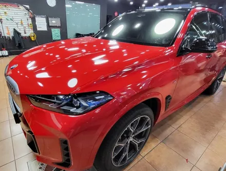 광주랩핑 bmw x6 글로스 카마인레드 전체랩핑 시공 / 광주 북구 중흥동