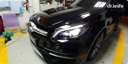 광주래핑 벤츠 A45 AMG 부분 래핑 시공 닥터나이프 카스킨 / 광주 북구 중흥동
