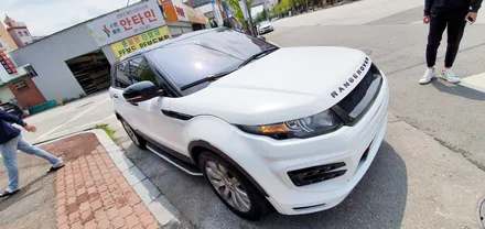 광주랩핑 레인지로버 이보크 사틴 화이트 전체랩핑 닥터나이프 / 광주 북구 중흥동