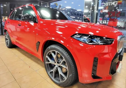 광주랩핑 bmw x6 글로스 카마인레드 전체랩핑 시공 / 광주 북구 중흥동