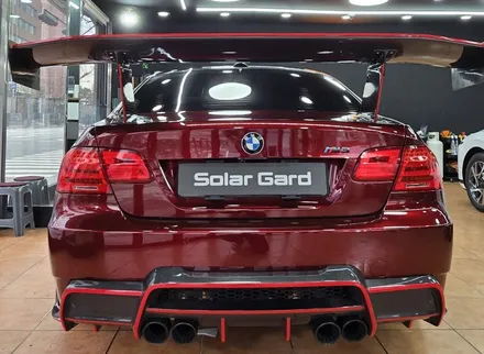 광주전체랩핑 bmw e92 m3 고광택 블러드레드 전체랩핑 시공 / 광주 북구 중흥동