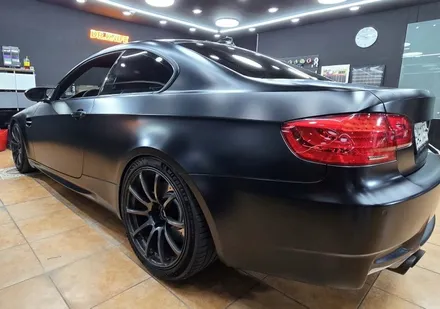 광주고광택랩핑 bmw e92 m3 오벨 고광택 사틴 블랙 전체랩핑 시공 / 광주 북구 중흥동
