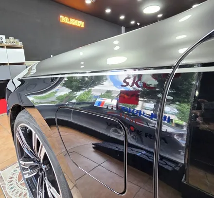 광주전체랩핑 BMW 750e 고광택 전체 듀오톤 랩핑 시공 / 광주 북구 중흥동