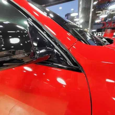 광주랩핑 bmw x6 글로스 카마인레드 전체랩핑 시공 / 광주 북구 중흥동
