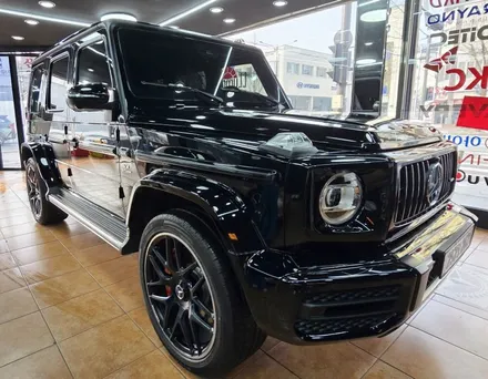 광주랩핑 벤츠G63amg 고광택 블랙 전체랩핑 시공 / 광주 북구 중흥동