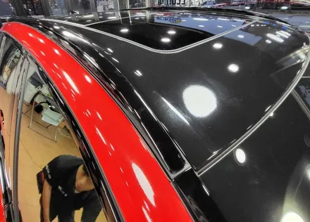 광주랩핑 bmw x6 글로스 카마인레드 전체랩핑 시공 / 광주 북구 중흥동