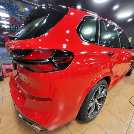 광주랩핑 bmw x6 글로스 카마인레드 전체랩핑 시공 / 광주 북구 중흥동