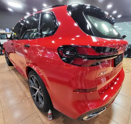 광주랩핑 bmw x6 글로스 카마인레드 전체랩핑 시공 / 광주 북구 중흥동