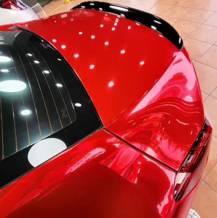 광주랩핑 BMW M8 에이버리 레드 크롬 전체랩핑 시공 / 광주 북구 중흥동