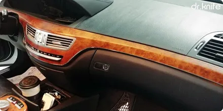 광주실내랩핑 벤츠 S500 실내랩핑시공 닥터나이프 카스킨 / 광주 북구 중흥동