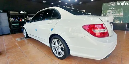 광주전체랩핑 벤츠 C220d 전체랩핑시공 닥터나이프 카스킨 / 광주 북구 중흥동