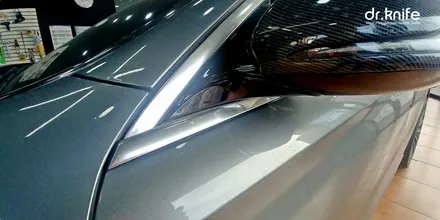 광주랩핑 벤츠 E220d 윈도 몰딩랩핑 시공 닥터나이프 카스킨 / 광주 북구 중흥동