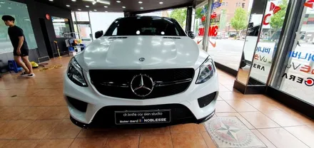 광주랩핑 벤츠 GLE350d 화이트펄 전체랩핑 재시공 / 광주 북구 중흥동