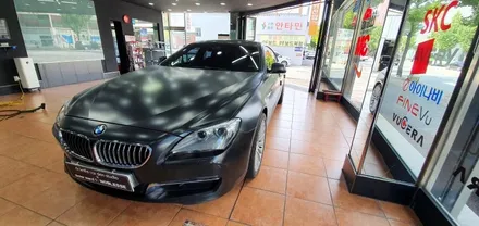 광주랩핑 BMW 640d 사틴블랙 전체랩핑 제거 및 시공 / 광주 북구 중흥동