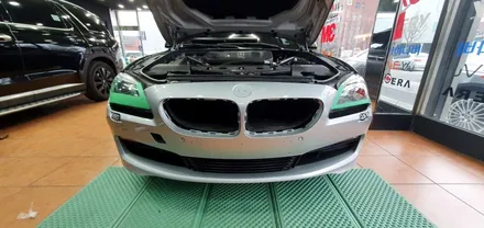 광주랩핑 BMW 640d 프런트 범퍼  사틴블랙 랩핑 보험 수리 닥터나이프 카스킨 스튜디오 / 광주 북구 중흥동