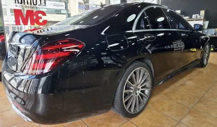 광주랩핑 벤츠 s500 글로스 그레이 전체랩핑 시공 / 광주 북구 중흥동