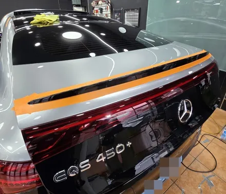 광주랩핑 벤츠 eqs450+ 고광택실버 듀오톤랩핑 시공 / 광주 북구 중흥동
