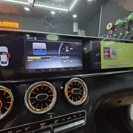 벤츠 43 AMG X253 안드로이드 오토 모니터 설치 / 광주 북구 중흥동