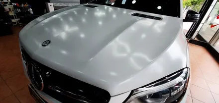 광주랩핑 벤츠 GLE350d 화이트펄 전체랩핑 재시공 / 광주 북구 중흥동