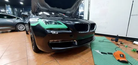 광주랩핑 BMW 640d 프런트 범퍼  사틴블랙 랩핑 보험 수리 닥터나이프 카스킨 스튜디오 / 광주 북구 중흥동