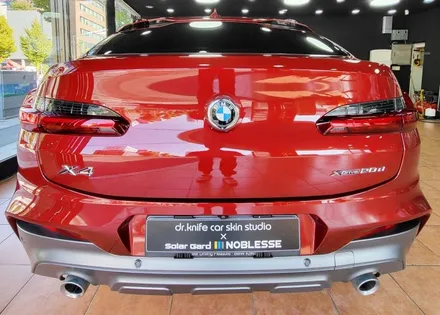 광주랩핑 bmw X4 사틴다크 그레이 전체랩핑 시공 / 광주 북구 중흥동
