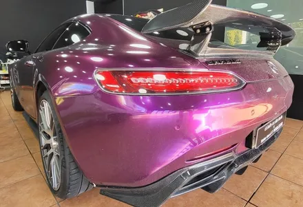 광주랩핑제거 벤츠 AMG GT 고광택 바이올렛 전체랩핑 제거 / 광주 북구 중흥동