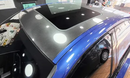 광주랩핑 BMW 320i 6D카본 루프랩핑 시공 / 광주 북구 중흥동