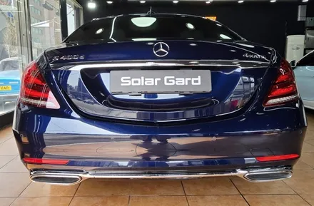 광주고광택랩핑 벤츠 S400d 오벨 화이트전체랩핑 시공 / 광주 북구 중흥동