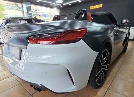 광주보험랩핑 bmw z4 오벨 사틴 메탈 카본 그레이 전체랩핑 시공 / 광주 북구 중흥동