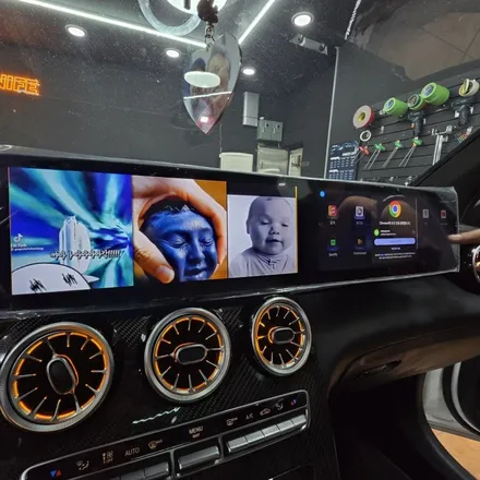벤츠 43 AMG X253 안드로이드 오토 모니터 설치 / 광주 북구 중흥동