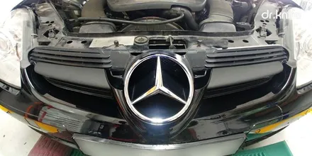 광주부분랩핑 벤츠 slk350 R171 스포일러 & 전면 그릴랩핑 / 광주 북구 중흥동