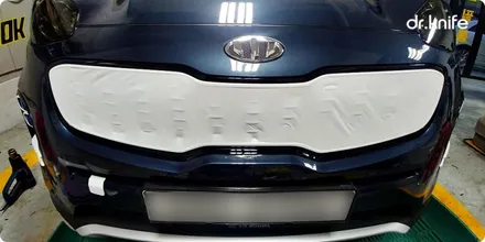 광주부분랩핑 스포티지QL 그릴 & 안개등 랩핑 시공 / 광주 북구 중흥동