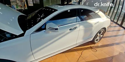 광주랩핑 벤츠 CLS350 전체랩핑 + 사고랩핑 닥터나이프 / 광주 북구 중흥동