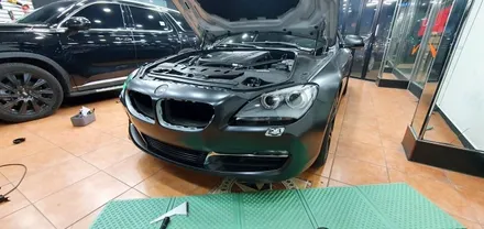 광주랩핑 BMW 640d 프런트 범퍼  사틴블랙 랩핑 보험 수리 닥터나이프 카스킨 스튜디오 / 광주 북구 중흥동