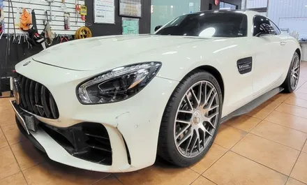 광주랩핑제거 벤츠 AMG GT 고광택 바이올렛 전체랩핑 제거 / 광주 북구 중흥동