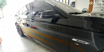 광주 BMW 520d 윈도우 몰딩 래핑 시공 닥터나이프 카스킨 / 광주 북구 중흥동